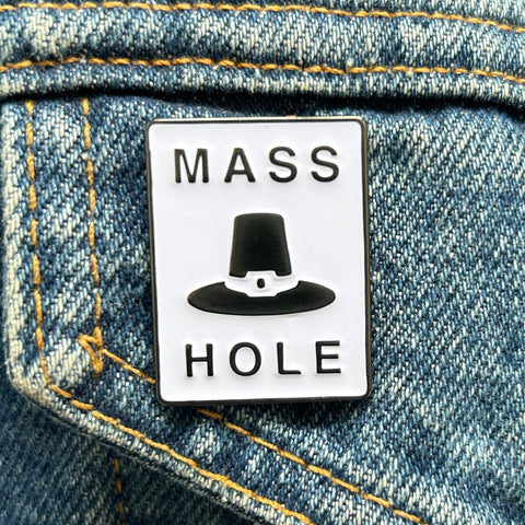 Masshole "Mass Pike" Enamel Pin