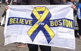 Believe in Boston - Blue & Yellow 24" x 36" Flag