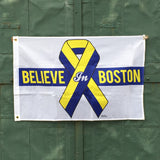 Believe in Boston - Blue & Yellow 24" x 36" Flag